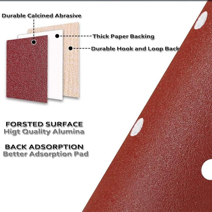Red Circular sandpaper discs Red Circular sandpaper discs