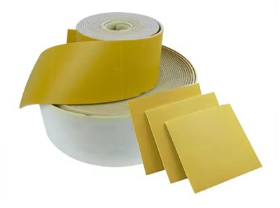 ฟองน้ำขัดสีทองอ่อน ขนาด 115*25 เมตร